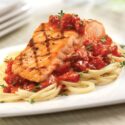 GRILLED SALMON WITH POMODORO SAUCE MADE WITH CAMPBELL’S® HEALTHY REQUEST® TOMATO SOUP