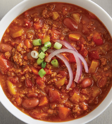 vegan rainbow chili featured image