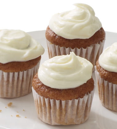 spiced mini cupcakes with campbell’s® tomato soup featured image