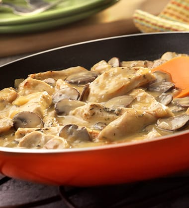creamy dijon chicken with mushrooms featured image
