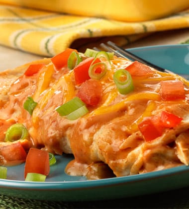 lightened up chicken enchiladas