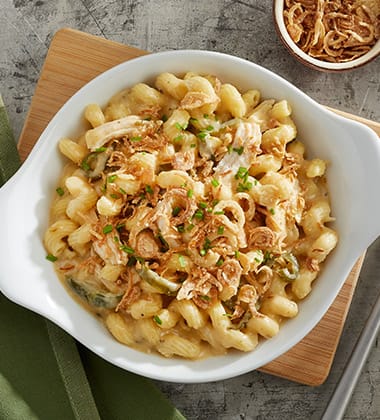 chicken & poblano mac & cheese featured image