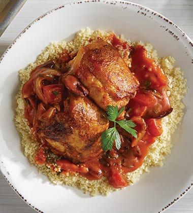 Delicious recipes on campbellsfoodservice.com - chicken tagine made with campbell’s® condensed tomato soup