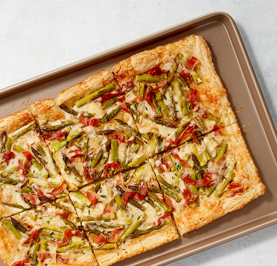 Asparagus, Prosciutto, and Fontina Tart