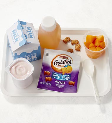 GOLDFISH® BAKED WITH WHOLE GRAIN PRETZEL BREAKFAST COMBO