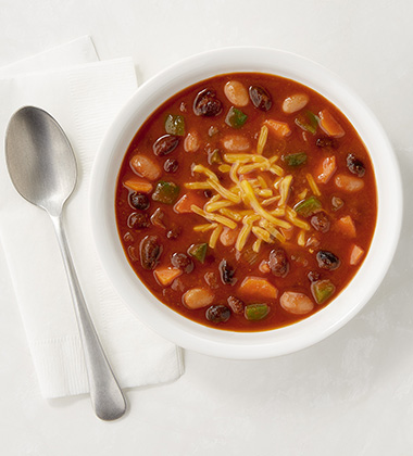 HEARTY VEGETARIAN CHILI MADE WITH LOW SODIUM V8® VEGETABLE JUICE