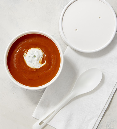 roasted garlic & tomato soup made with v8®vegetable juice