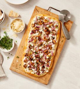 MUSHROOM & GOAT CHEESE PIZZA