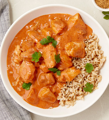 BUTTER CHICKEN WITH RICE