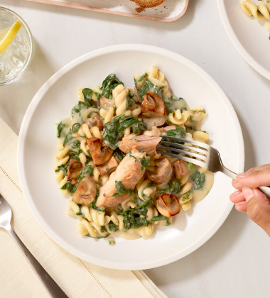 dijon chicken mushroom casserole featured image