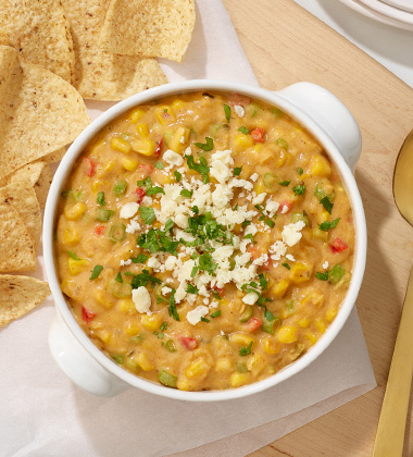 cheesy mexican street corn dip featured image
