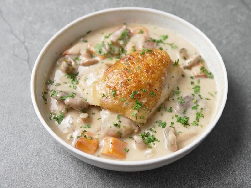 Chicken Fricassee made with Campbell’s® Condensed Cream of Chicken Soup