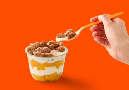 JUST PEACHY FRENCH TOAST PARFAIT GOLDFISH® GRAHAMS BAKED WITH WHOLE GRAIN FRENCH TOAST featured image