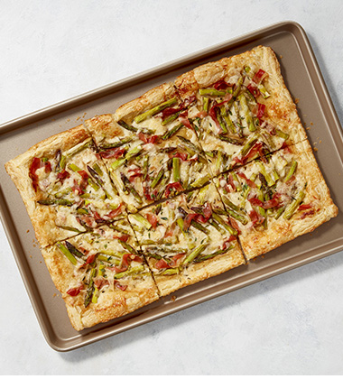 asparagus, prosciutto and fontina tart featured image