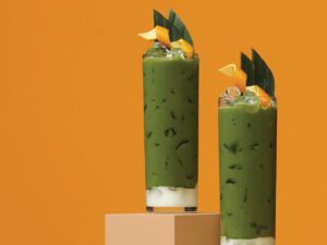 Pandan Latte made with Pacific Foods Barista Series Almond