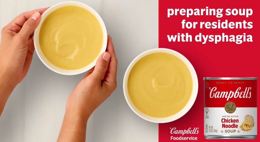 Preparing 7.25 oz Campbell’s Ready to Serve Chicken Noodle Soup for Texture-Modified Diets featured image