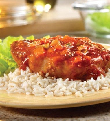 GRILLED ORANGE PICANTE PORK CHOPS