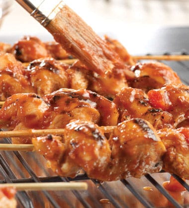 GARLIC & LIME GRILLED CHICKEN SKEWERS