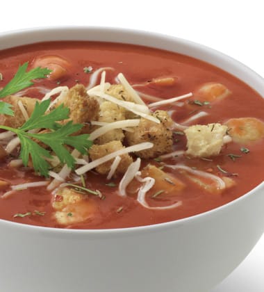 CHICKEN PARMESAN SOUP WITH CAMPBELL’S® HEALTHY REQUEST TOMATO SOUP