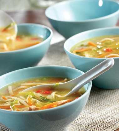 ASIAN VEGETABLE SOUP WITH CAMPBELL’S® HEALTHY REQUEST CHICKEN NOODLE SOUP