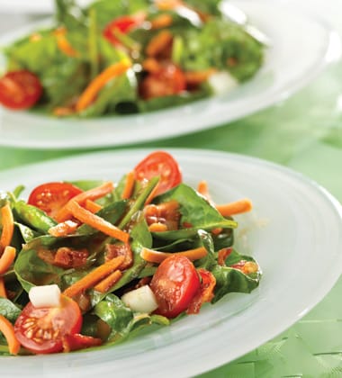 HOT ‘N’ SPICY SPINACH SALAD
