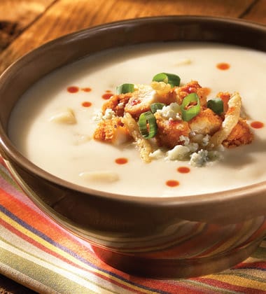 BUFFALO CHICKEN SOUP WITH CAMPBELL’S® CREAM OF CHICKEN SOUP