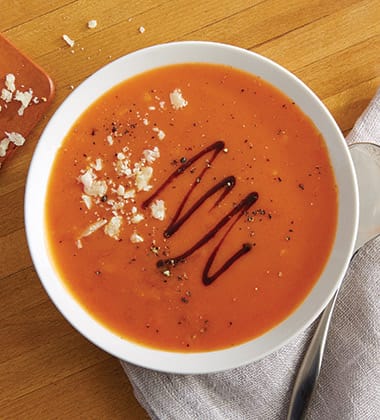 TOMATO PARMESAN SOUP MADE WITH CAMPBELL’S® CONDENSED TOMATO SOUP