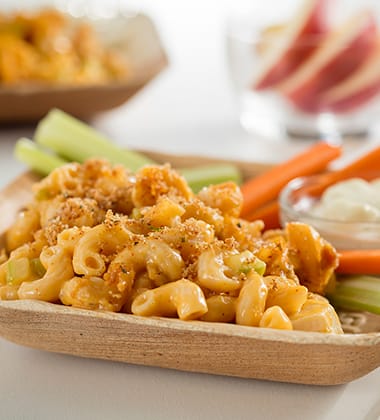 BUFFALO MAC & CHICKEN CHEESE MADE WITH CAMPBELL’S® HEALTHY REQUEST® CREAM OF CHICKEN SOUP