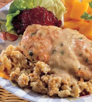 ONE DISH CHICKEN AND STUFFING BAKE