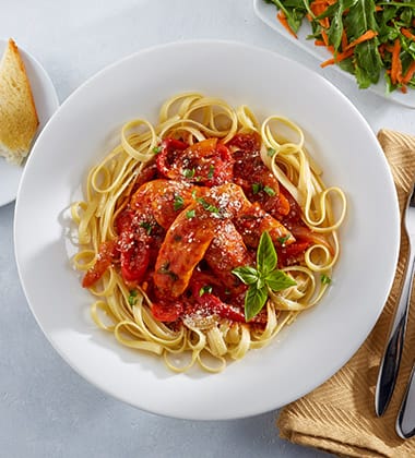 CHICKEN CACCIATORE PASTA BOWL MADE WITH CAMPBELL’S® SIGNATURE REDUCED SODIUM TOMATO BASIL