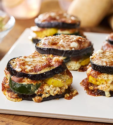 SUMMER VEGETABLE STACKS MADE WITH CAMPBELL’S® HEALTHY REQUEST® CONDENSED TOMATO SOUP