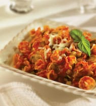 PASTA WITH BALSAMIC VEGETABLES AND MOZZARELLA