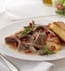 BEEF & MUSHROOM RAGOUT WITH PAN SEARED POLENTA BEEF & MUSHROOM RAGOUT WITH PAN SEARED POLENTA